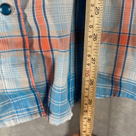 As Real As Wrangler Plaid Snap Front Long Sleeve Western Shirt Women XXLG - Picture 3 of 7
